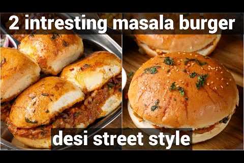 street style masala pav 2 ways - mumbai masala pav &amp; masala pav burger | indian burger recipes