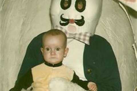 That baby’s face says it all! | 19 Vintage Easter Bunny Photos That Will Make Your Skin Crawl