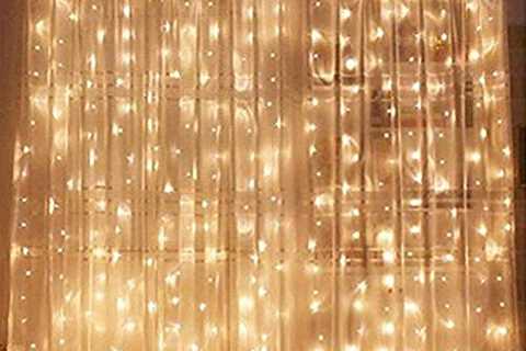 Twinkle Star 300 LED Window Curtain String Light Wedding Party Home Garden Bedroom Outdoor Indoor..