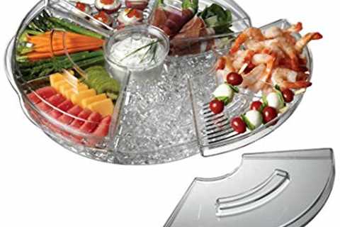 Prodyne Appetizers On Ice with Lids, 16", Clear