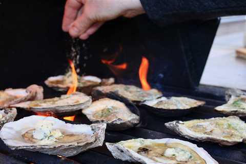 Char Grilled Oysters with Butter and Wine