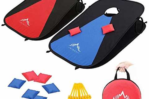 Himal Collapsible Portable Corn Hole Boards With 8 Cornhole Bean Bags  (3 x 2-feet)