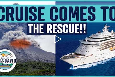 Cruise Ships Race to Evacuate People - St Vincent Volcano Eruption