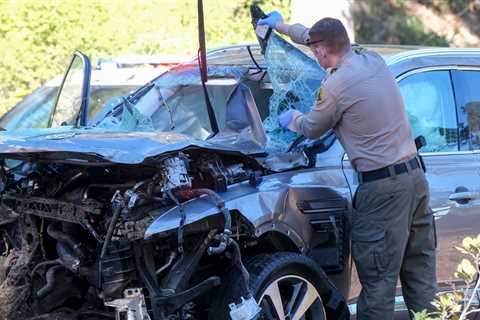 Tiger Woods Was Driving About 85 M.P.H. in a 45 M.P.H. Zone When He Crashed