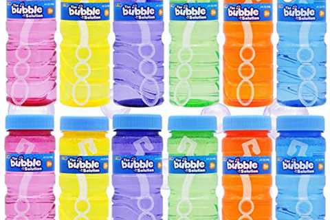 JOYIN 24 4oz Bubble Bottles with Wand Assortment for Kids, Bubble Blower for Bubble Blaster Party..