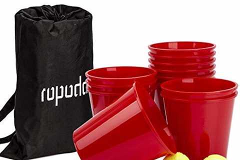 ROPODA Yard Pong - Giant Pong Game Set Outdoor for The Beach, Camping, Lawn and Backyard