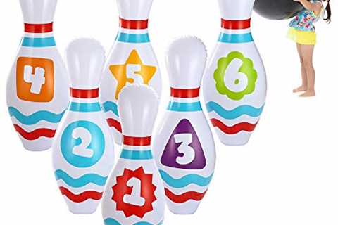 JOYIN Giant Inflatable Bowling Set for Kids and Adults Get-Together Party, Game Day Events, Indoor..
