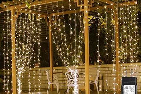 LE 306 LED Curtain Lights for Bedroom Wall Window Hanging Fairy String Lights for Wedding Backdrop..