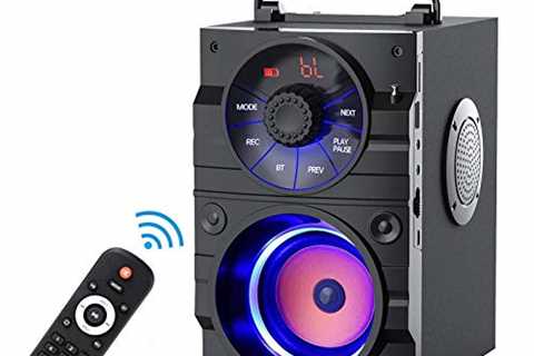 EIFER Portable Bluetooth Speaker Subwoofer Heavy Bass Wireless Outdoor Party Speaker MP3 Player..