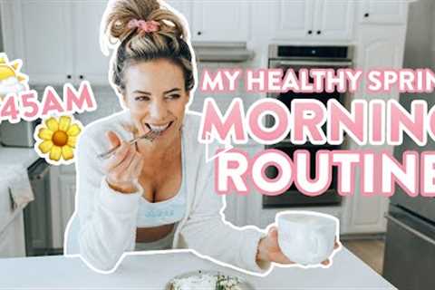 My REAL Healthy Spring Morning Routine | Productive 6:45 Wake Up