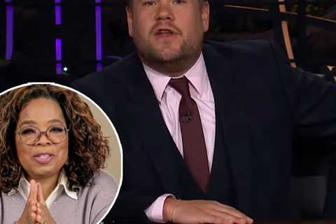 James Corden Calls Oprah to Pitch Her Business Idea, Almost Reveals Her Number On Air