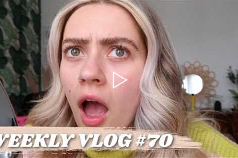 WEEKLY VLOG #70 | LAMINATING MY BROWS, SEEING FRIENDS &amp; TAKING IT EASY!  | EmmasRectangle