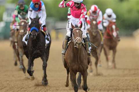Rombauer wins the Preakness Stakes.
