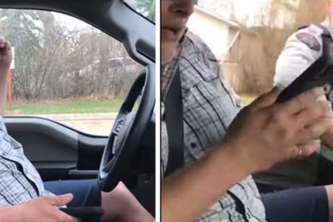 Driver Furious With Traffic Ticket 'Sideswipes' Officer With Car, Instantly Regrets It