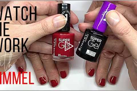 FULL MANICURE feat.  Rimmel Super Gel (Nail Polish!)