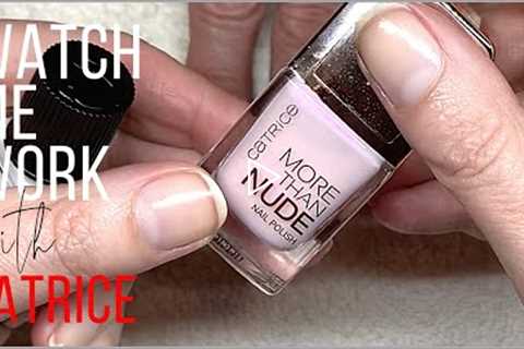 FULL Manicure with Catrice nail polish [Watch Me Work]