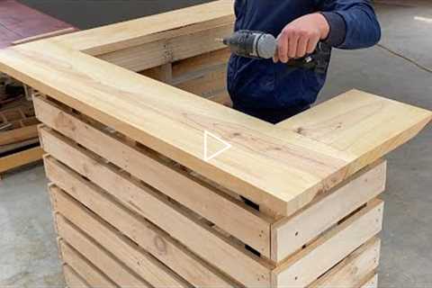 Creative Uses for Old Used Wood Pallets | These Rustic Bar Ideas Will Make You Want One of Your Own