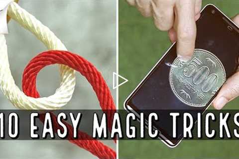 10 EASY MAGIC TRICKS | Thaitrick