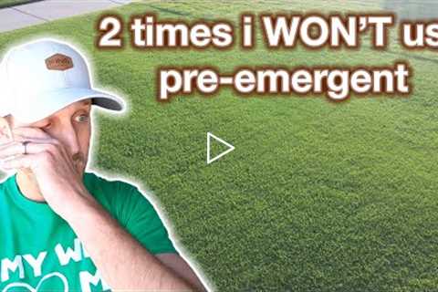 When &amp; Why I Won't Use Pre-Emergent Weed Control in my Lawn // Pre New Construction Lawn Care..