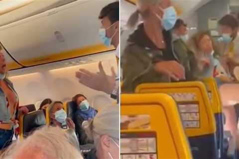 Woman ‘refusing to wear mask’ dragged off Ryanair plane after attacking passengers