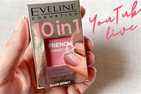 Doing my nails w/Eveline Nail Conditioner (natural nails)+ Q&amp;A [YOUTUBE LIVE]