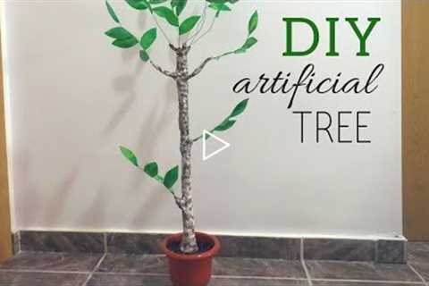 DIY Artificial Tree | How to make fake plants from scratch | by FluffyHedgehog