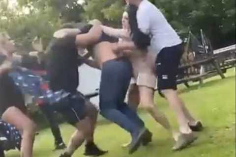 Man spits out rival’s ear after biting it off in beer garden brawl