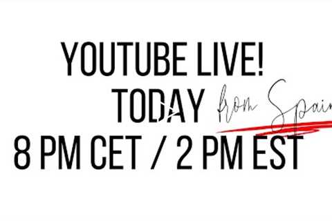 YouTube Live and Q&amp;A!