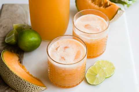 Sparkling Lime Juice Cocktail With Melon