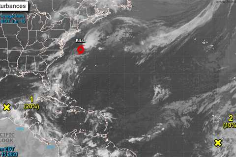 Tropical Storm Bill Forms Off the East Coast