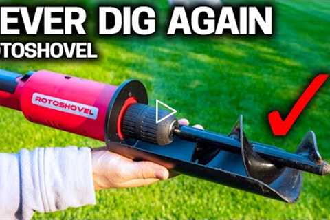 TESTING the CRAZIEST SHOVEL Ever Made - Rotoshovel