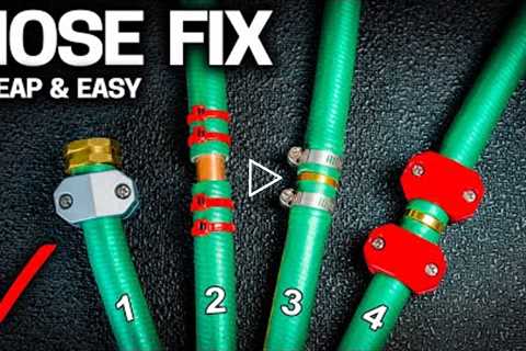 FIX ANY GARDEN HOSE in SECONDS - 3 EASY WAYS!