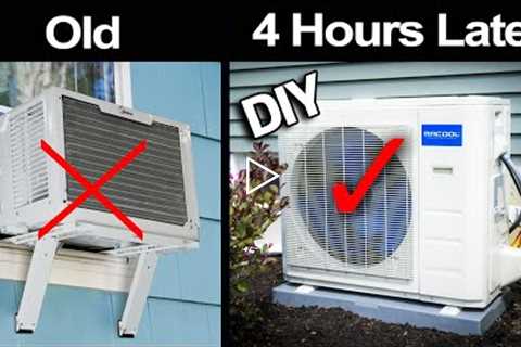 Install your own AIR CONDITIONING in 4 HOURS!  DIY Mini Split MR COOL