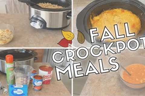 Cheap And Easy CROCKPOT MEALS - 3 Quick Slow Cooker Recipes For FALL ?