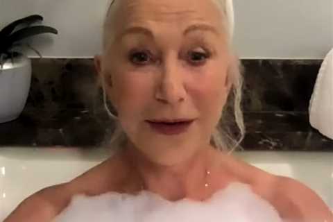 Helen Mirren Zooms From Her Bathtub for Tonight Show Interview: 'I'm Running Out of Bubbles'