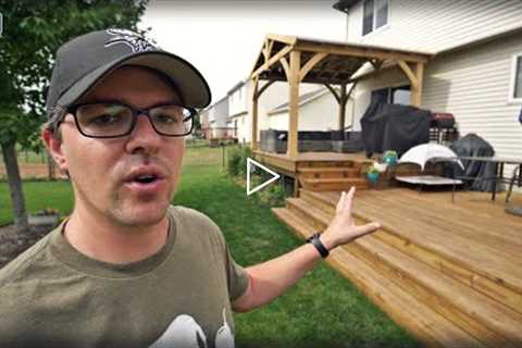 When It's TOO HOT For Lawn Care... // Garden, Deck and Landscape Update