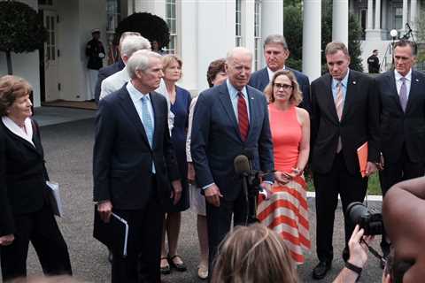 Biden signs on to a bipartisan infrastructure compromise, but says it must be accompanied by a..