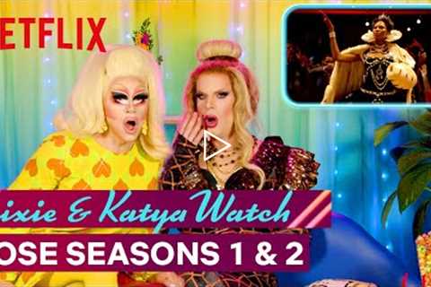 Drag Queens Trixie Mattel &amp; Katya React to Pose | I Like to Watch | Netflix