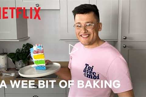 The Great British Bake Off's Michael Chakraverty Bakes 'Sailor Moon' Pegasus Cake | Netflix