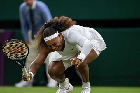 Serena Williams, in Pain and in Tears, Exits Wimbledon With a Leg Injury