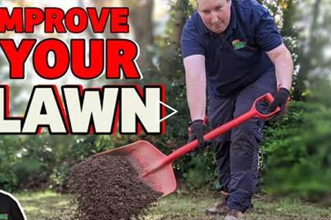 Fixing a poor quality lawn | Topdressing with soil. Step by Step