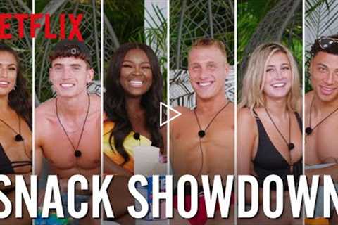 Too Hot To Handle Cast Taste-Test US and UK Snacks | Snack Showdown | Netflix
