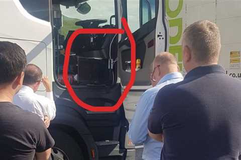 Hero lorry driver sets up TV for England fans stuck on M62