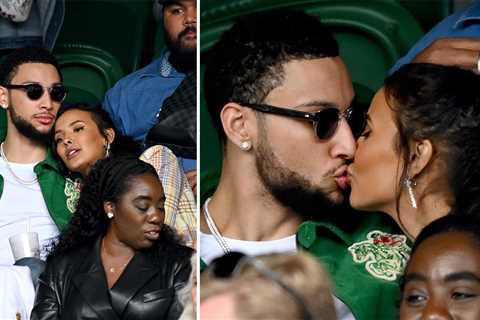 Maya Jama kisses Ben Simmons as pair go public with romance at Wimbledon