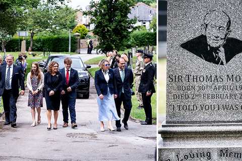 Captain Sir Tom Moore’s ashes are buried besides his parents in moving ceremony