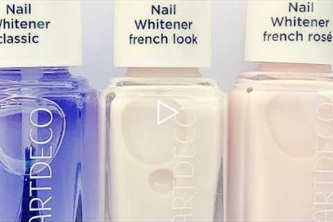 Doing my nails with Artdeco Nail Whiteners