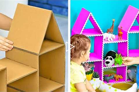 CARDBOARD BOXES CRAFTS || Brilliant DIYs You Can Make From Cardboard
