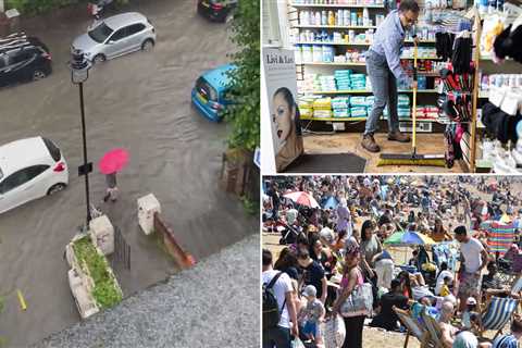 Temperatures to soar to 28°C after flash floods and storms hit UK