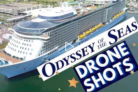 ODYSSEY OF THE SEAS Arrival to Port Canaveral, Cruise Ship Drone Shots