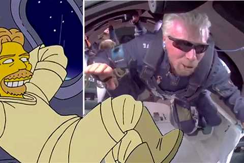 Fans floored as The Simpsons ‘predicts’ Richard Branson’s Virgin Galactic flight: ‘They did it..